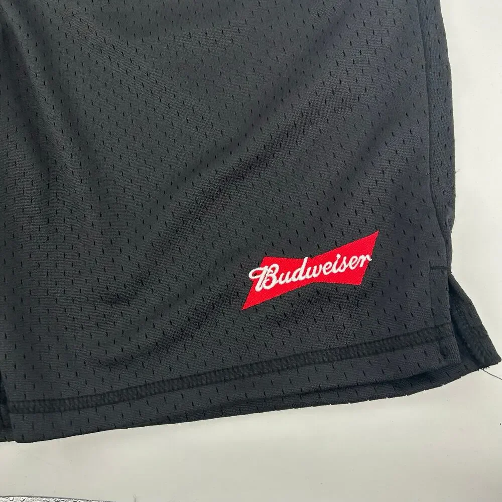 NWT Men's Pacsun x Budweiser Black Mesh Athletic Shorts Horse sz S x 8.5